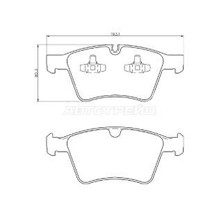 Колодки тормозные перед MERCEDES GL X164/ML W164 SAT