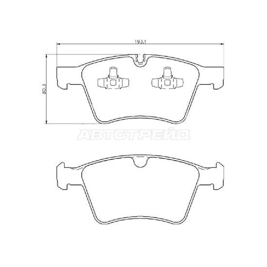 Колодки тормозные перед MERCEDES GL X164/ML W164 SAT