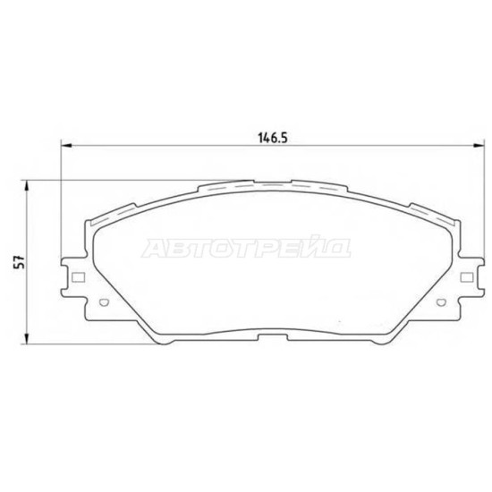 Колодки тормозные передн TOYOTA RAV4 05- BREMBO