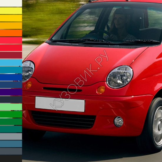 Бампер передний в цвет кузова Daewoo Matiz (2000-2015)