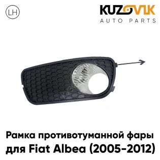 Рамка противотуманной фары левая Fiat Albea (2005-2012) рестайлинг KUZOVIK