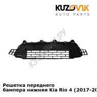 Решетка переднего бампера нижняя Kia Rio 4 (2017-2020) KUZOVIK