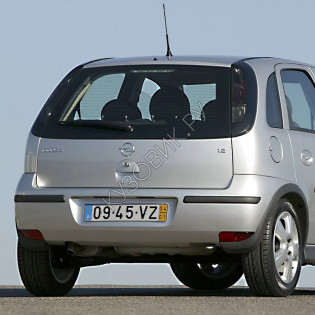 Задний бампер в цвет кузова Opel Corsa C (2003-) рестайлинг