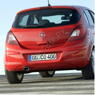 Бампер задний в цвет кузова Opel Corsa D (2006-2010) 5 дверный