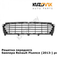 Решетка переднего бампера Renault Fluence (2013-) рестайлинг KUZOVIK